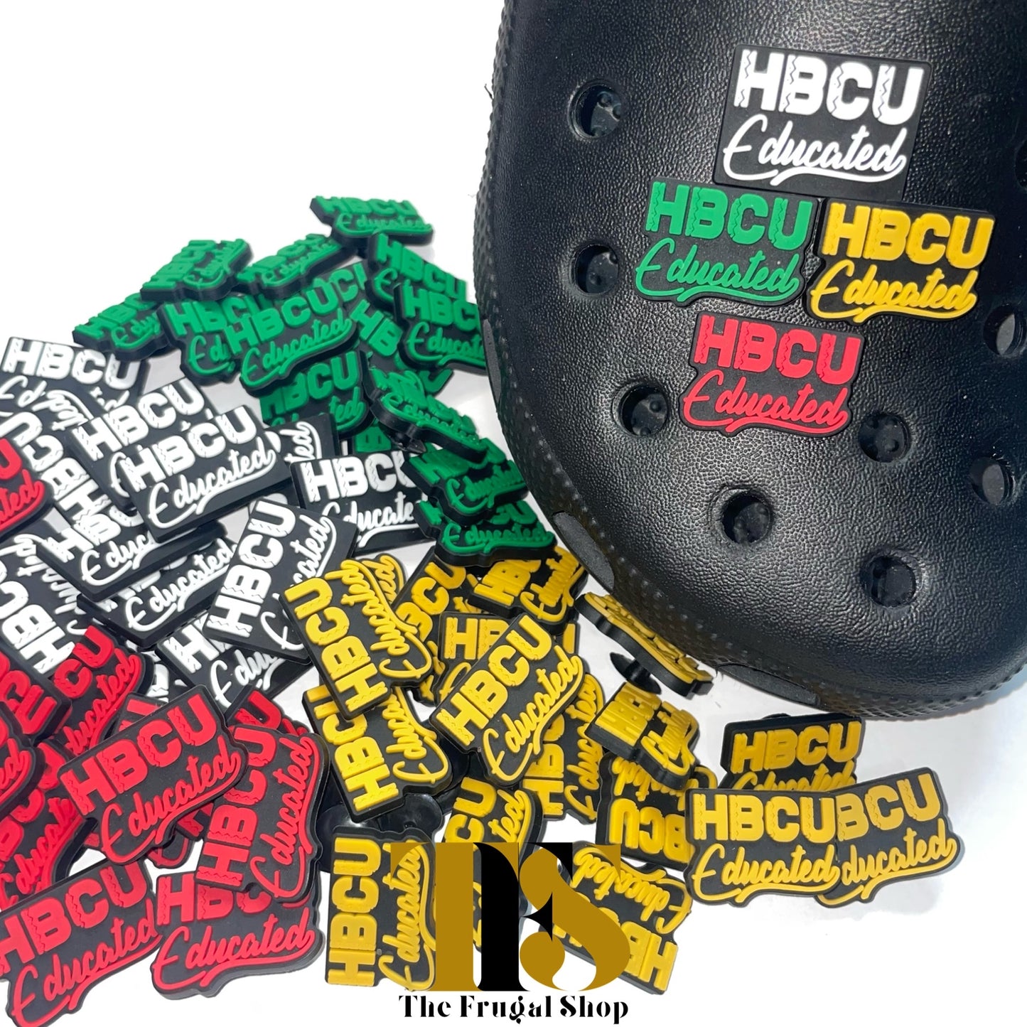 HBCU Educated Shoe Charms (Multiple Colors)