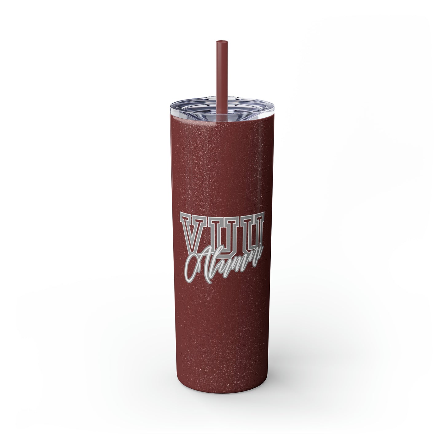 VUU Alumni Skinny Tumbler with Straw, 20oz