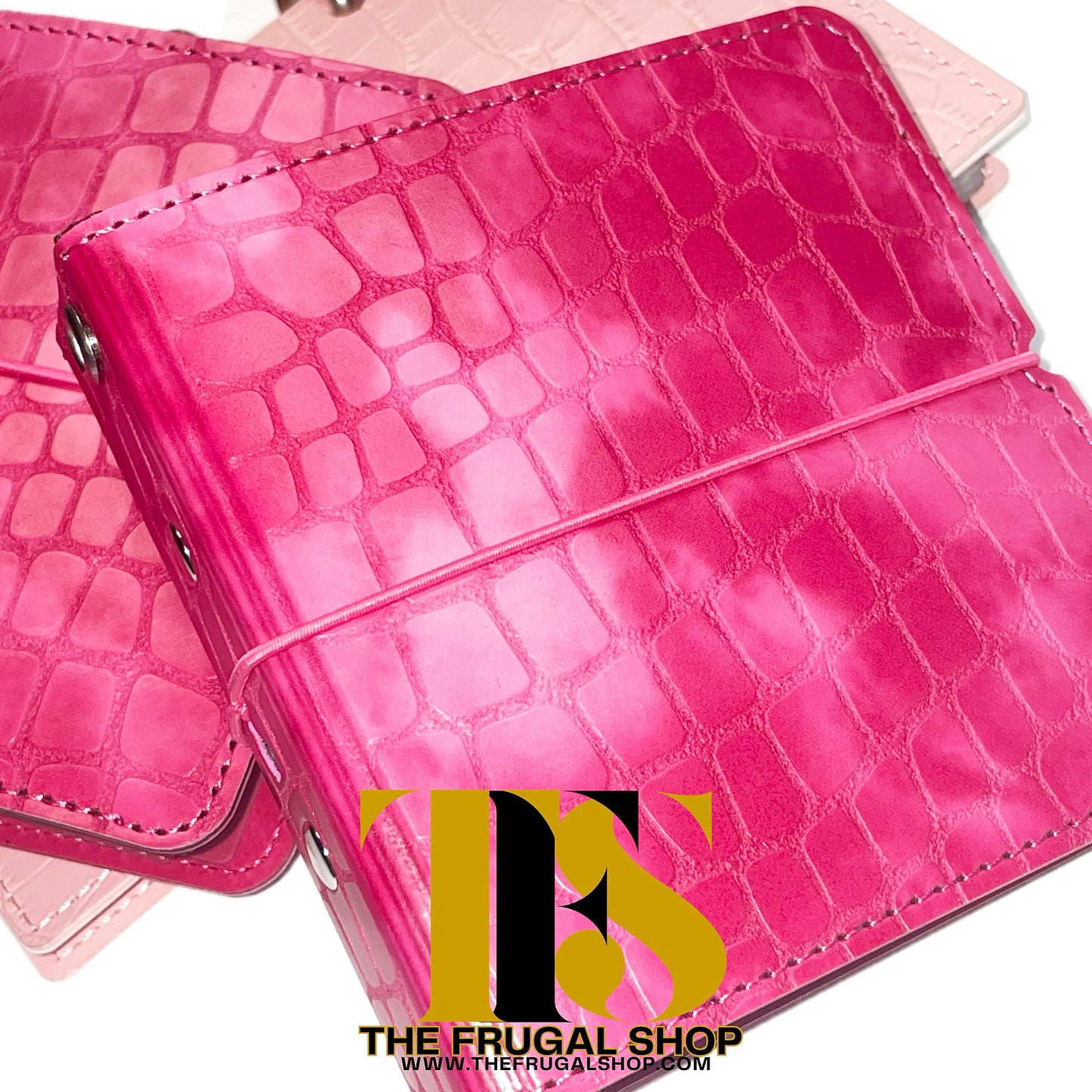 $500 - $1000 Cash Savings Challenge Pink Textured Binder