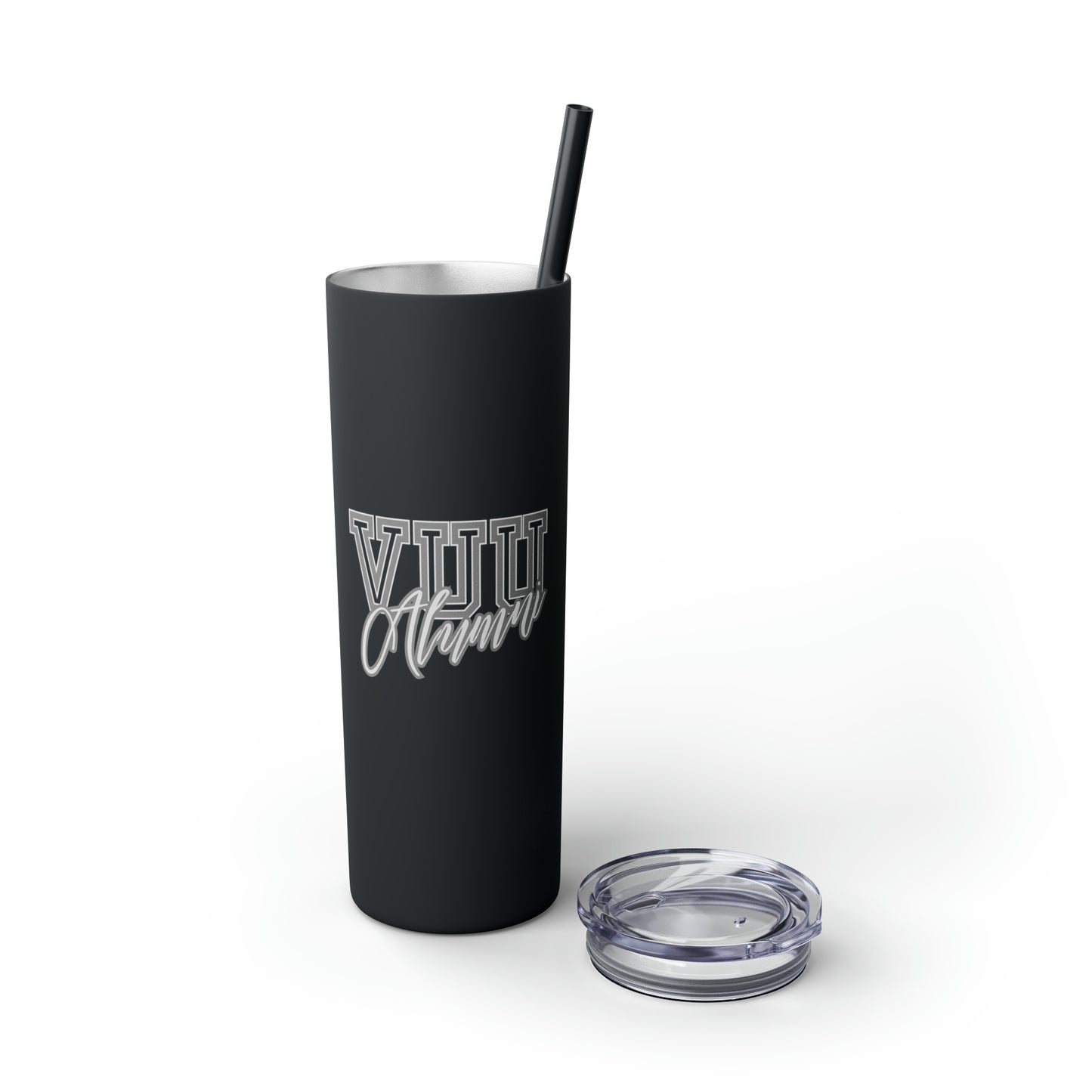 VUU Alumni Skinny Tumbler with Straw, 20oz
