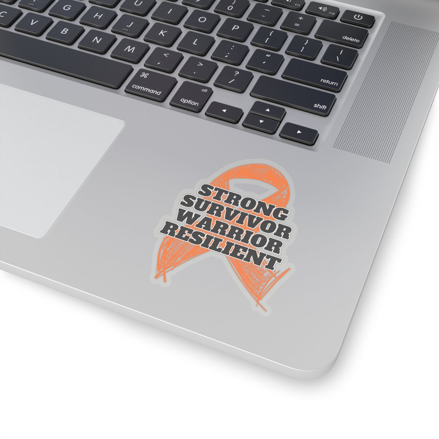 Strong Survivor Warrior Resilient Orange Ribbon Kiss-Cut Stickers
