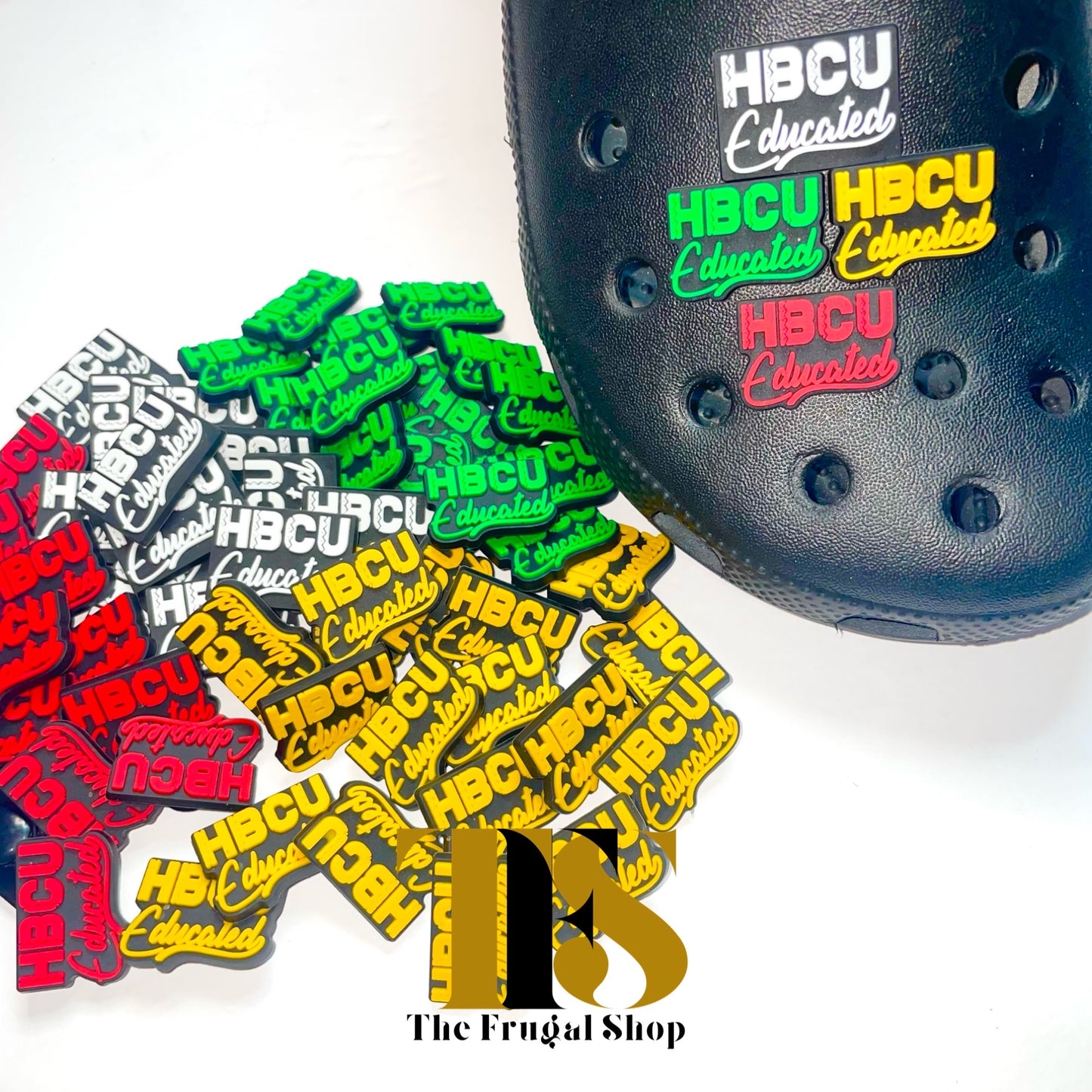 HBCU Educated Shoe Charms (Multiple Colors)