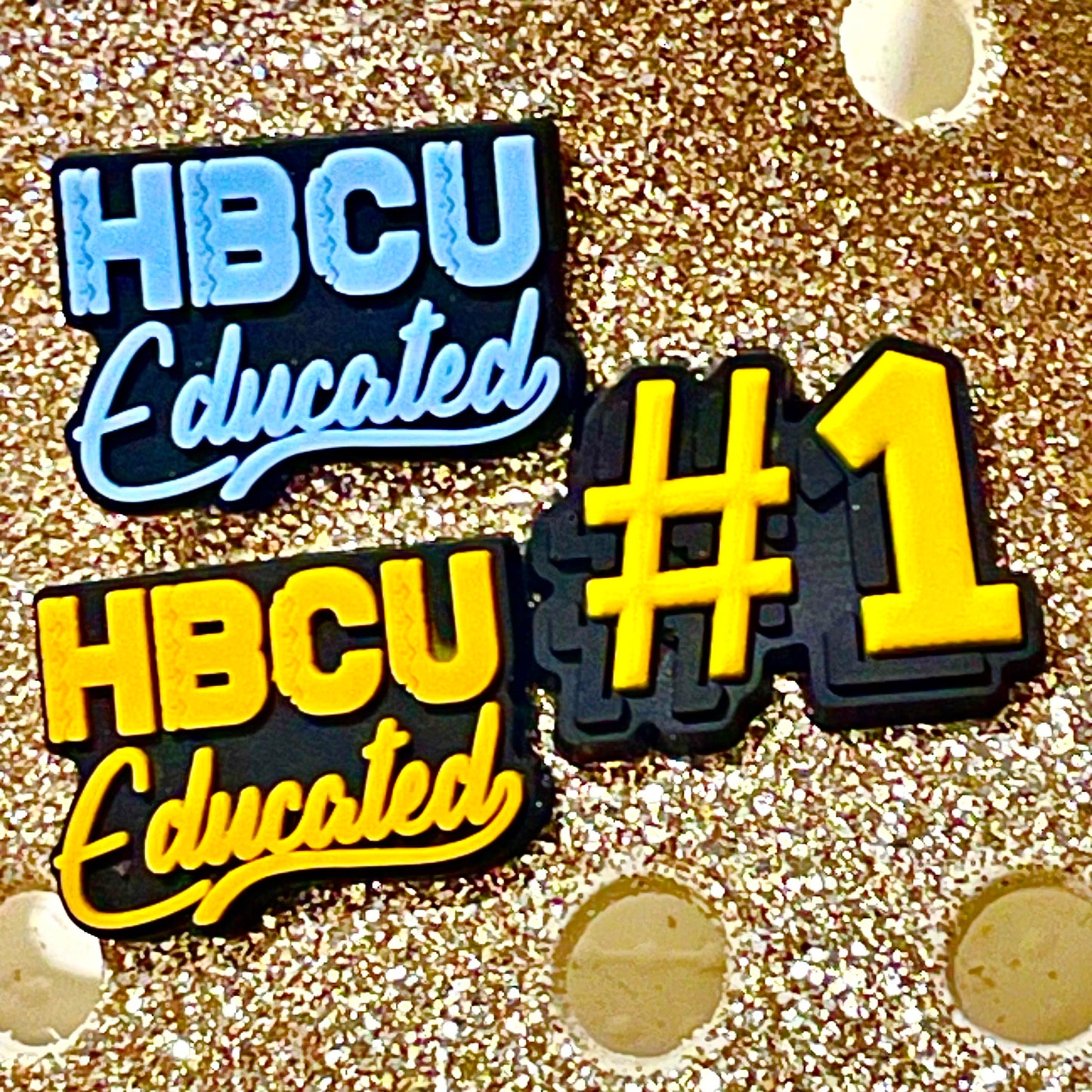HBCU Educated Shoe Charms (Multiple Colors)