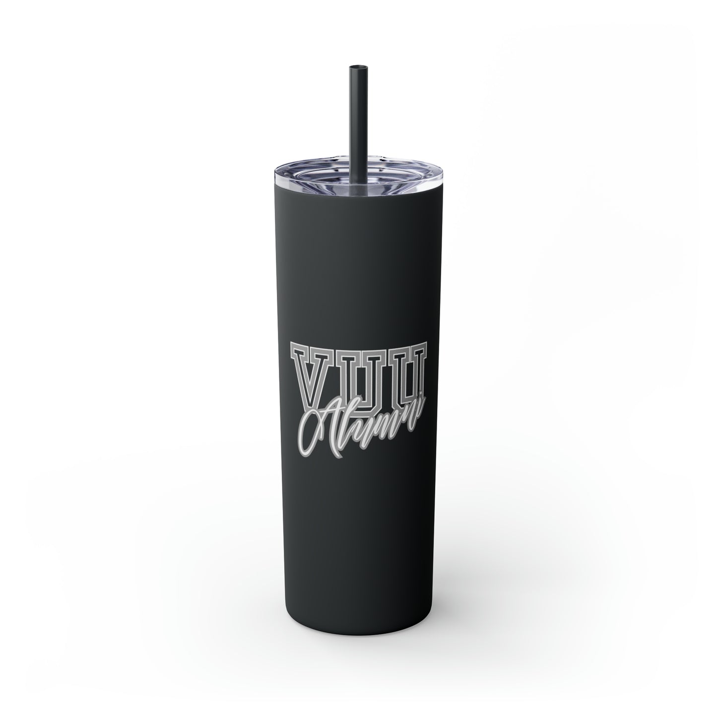 VUU Alumni Skinny Tumbler with Straw, 20oz
