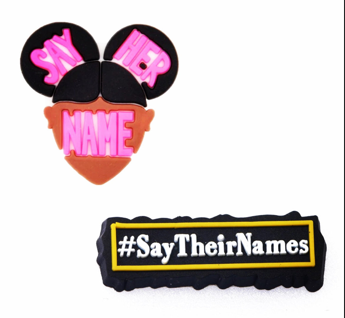 Protect Black Women Say Her Their Names Shoe Charm