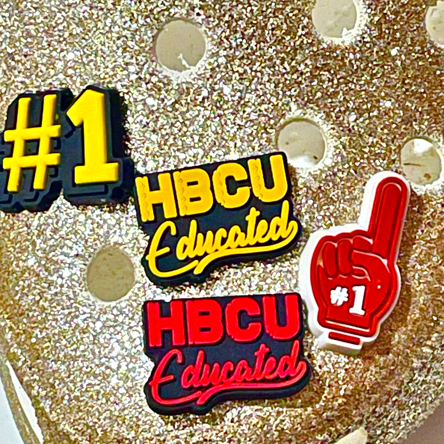 HBCU Educated Shoe Charms (Multiple Colors)
