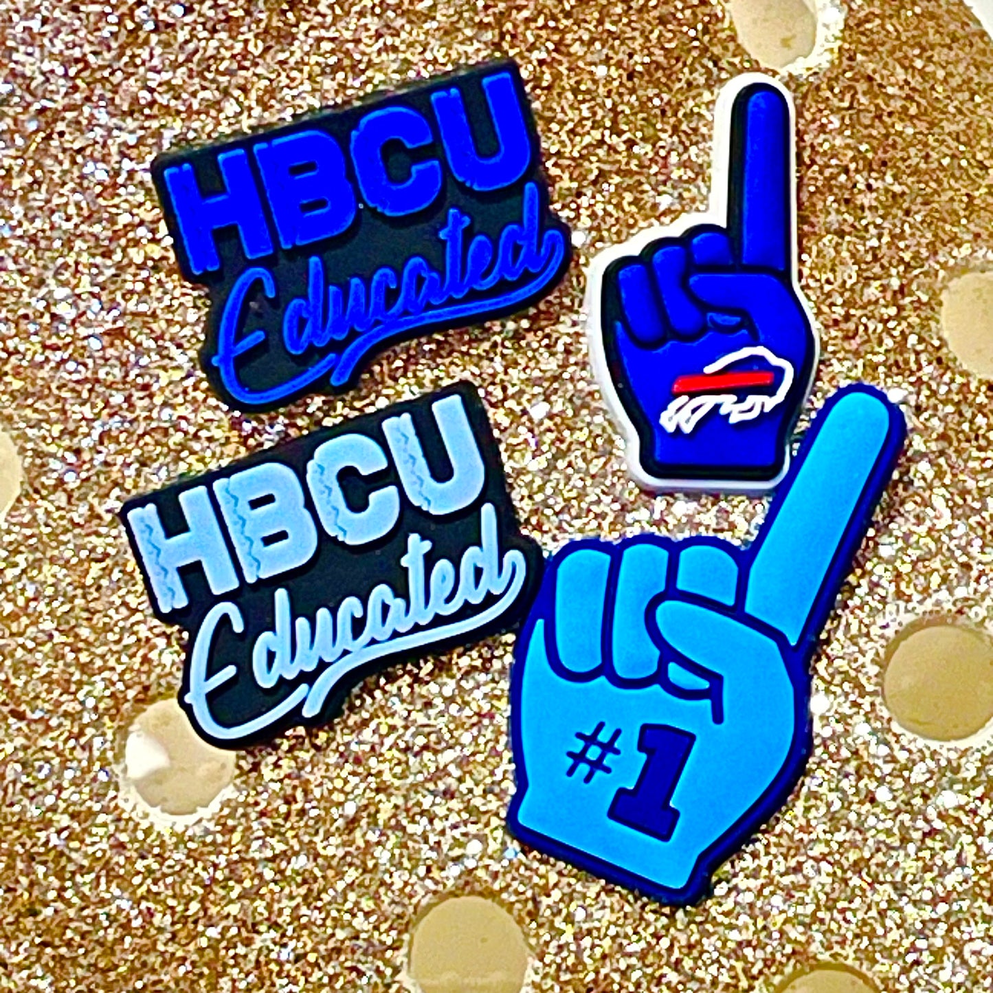 HBCU Educated Shoe Charms (Multiple Colors)