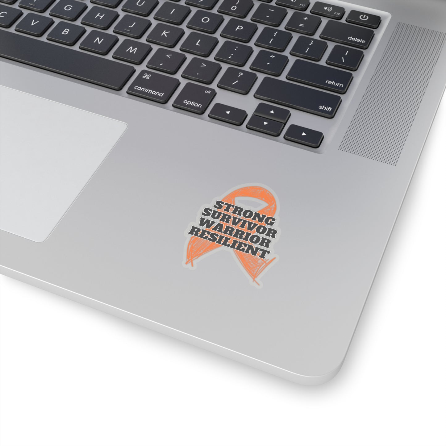 Strong Survivor Warrior Resilient Orange Ribbon Kiss-Cut Stickers