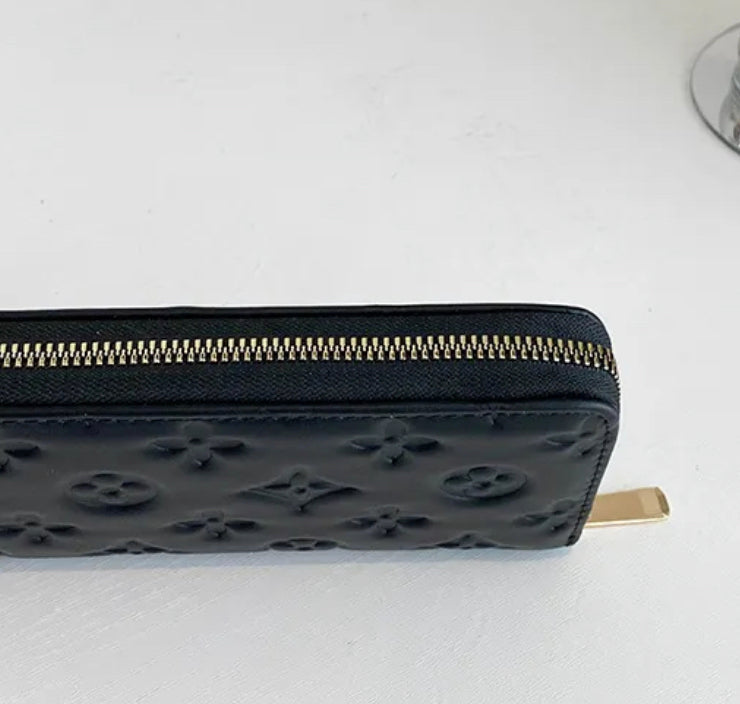 Puffy Accordion Long Wallet