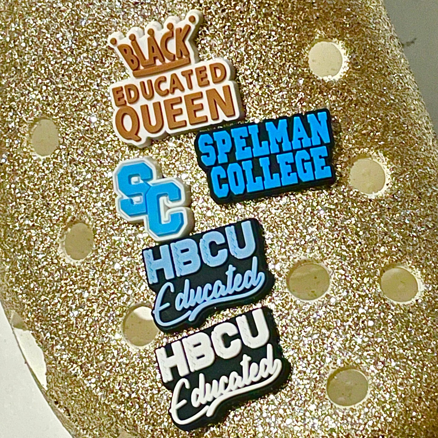 HBCU Educated Shoe Charms (Multiple Colors)