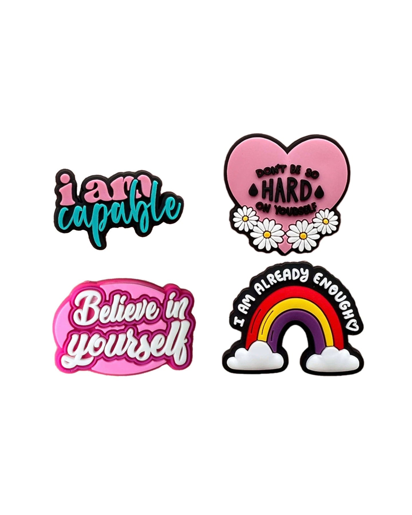 Affirmations Positive Phrases Shoe Charm