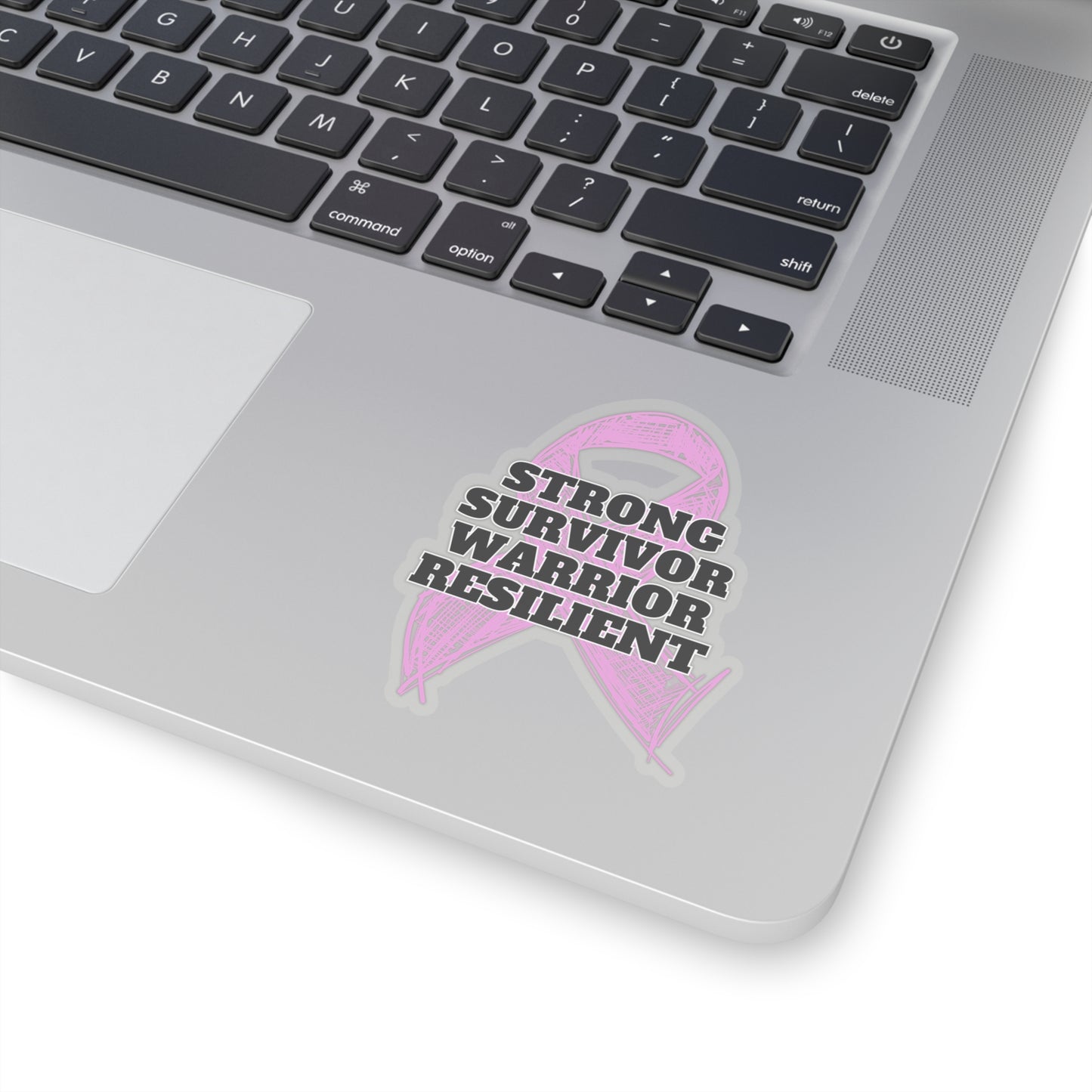 Strong Survivor Warrior Resilient Pink Ribbon Kiss-Cut Stickers