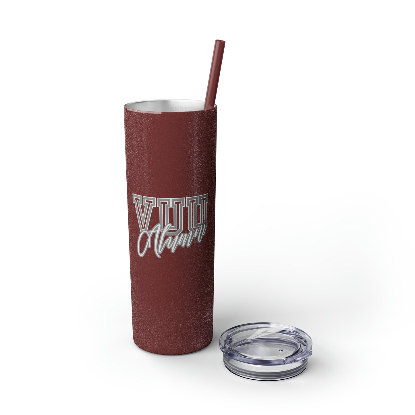 VUU Alumni Skinny Tumbler with Straw, 20oz