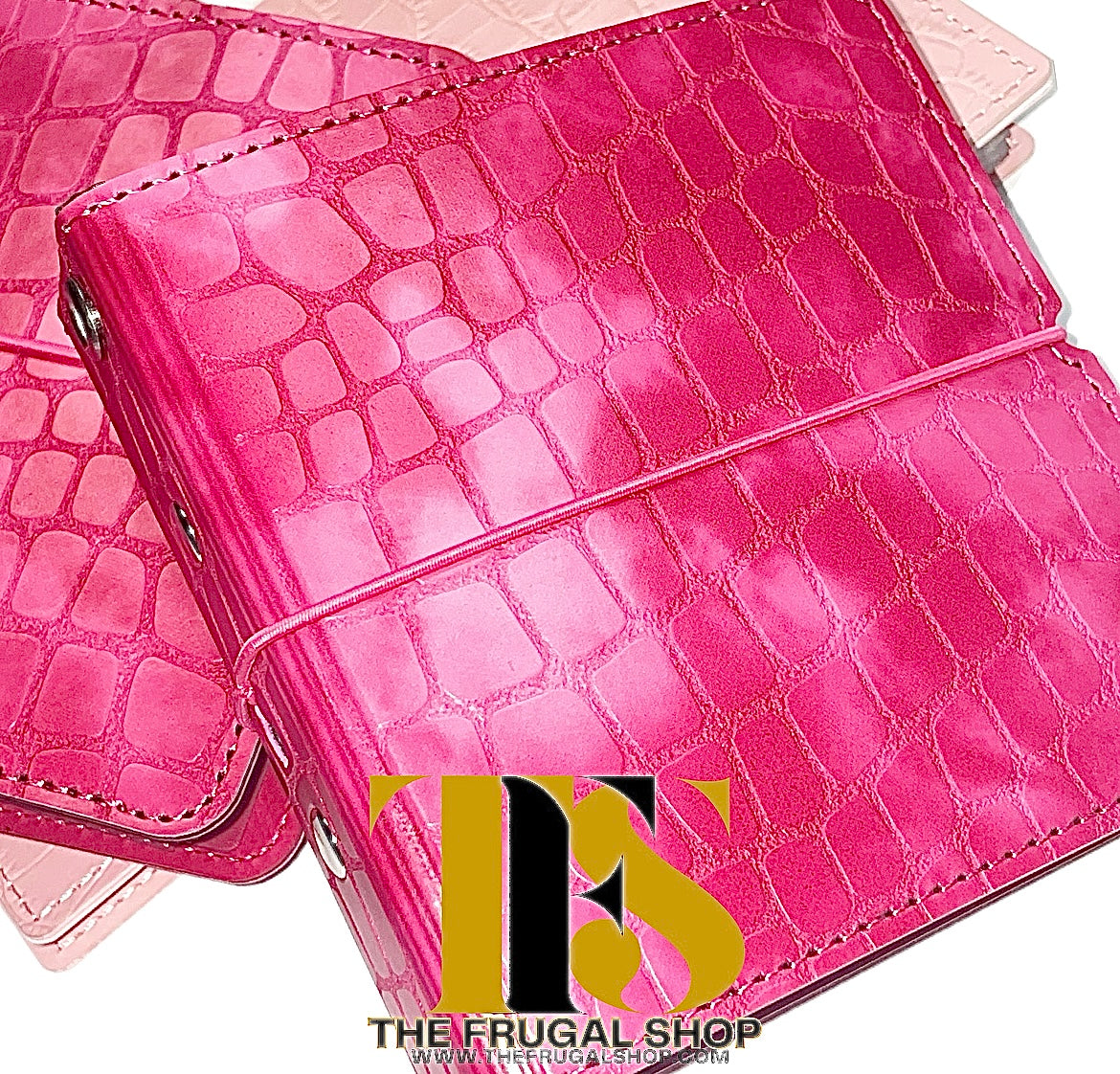 $500 - $1000 Cash Savings Challenge Pink Textured Binder