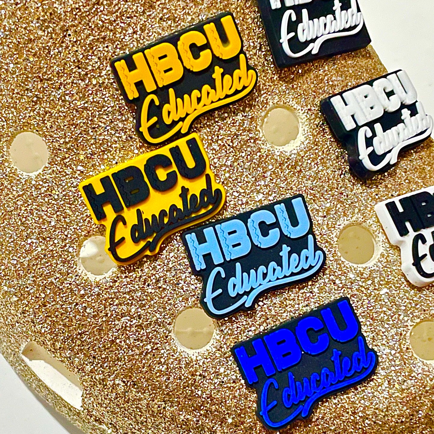 HBCU Educated Shoe Charms (Multiple Colors)