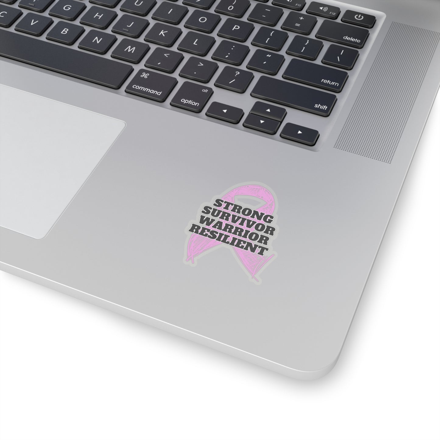 Strong Survivor Warrior Resilient Pink Ribbon Kiss-Cut Stickers