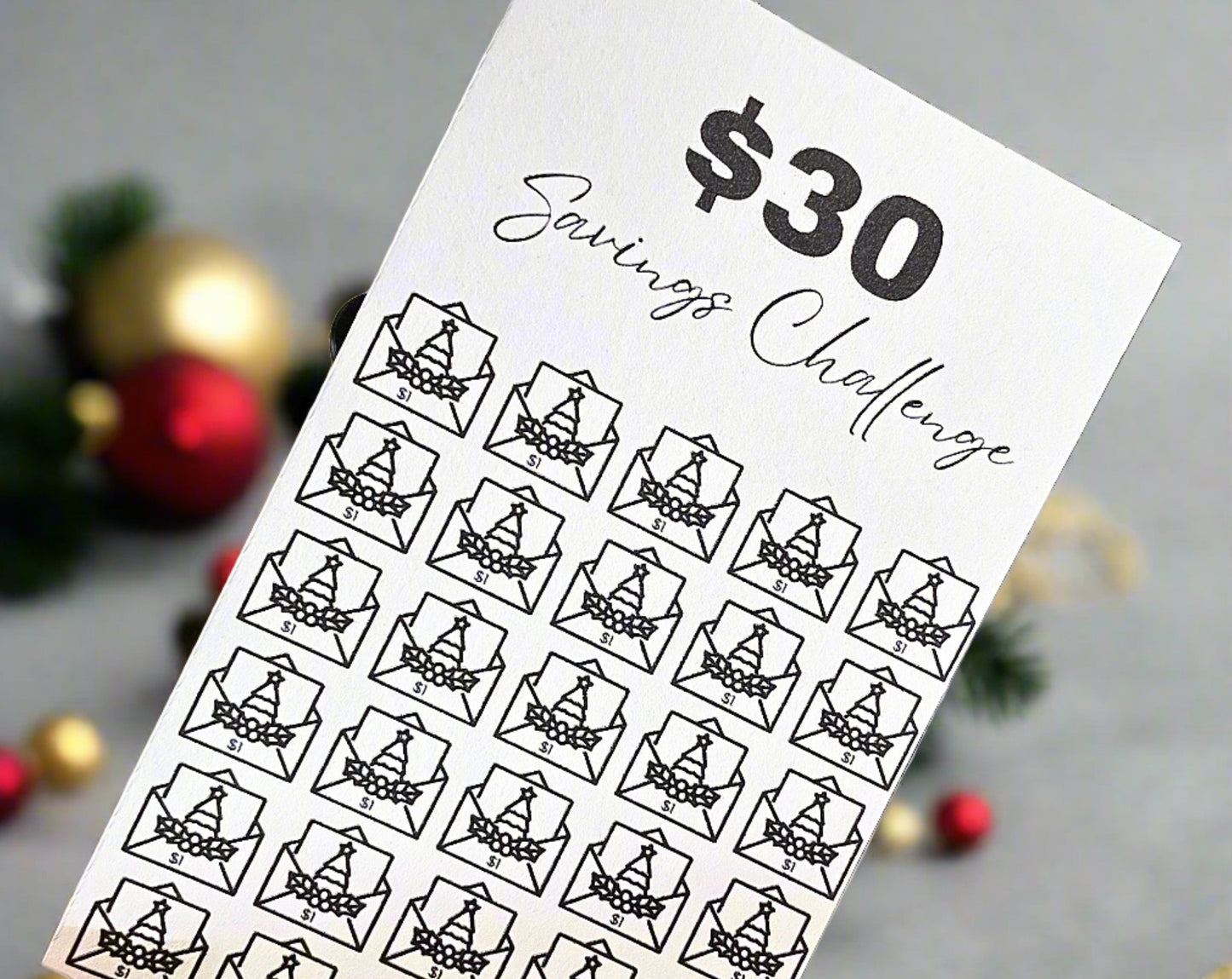 15 Christmas Savings Challenge Printables for Cash Envelopes