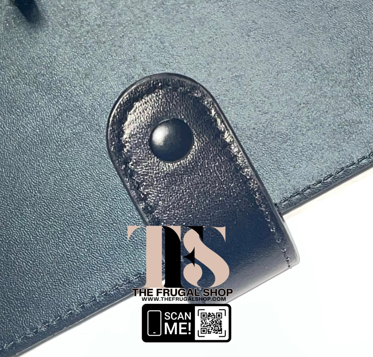 Black Leather Discbound Accessory Organizer