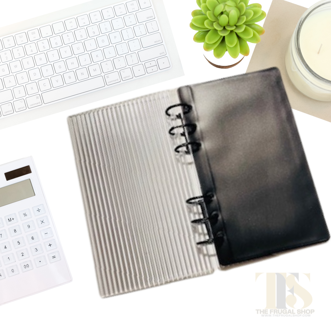 Acrylic Fluted Cash Envelope System with Printable Savings Challenge Bundle
