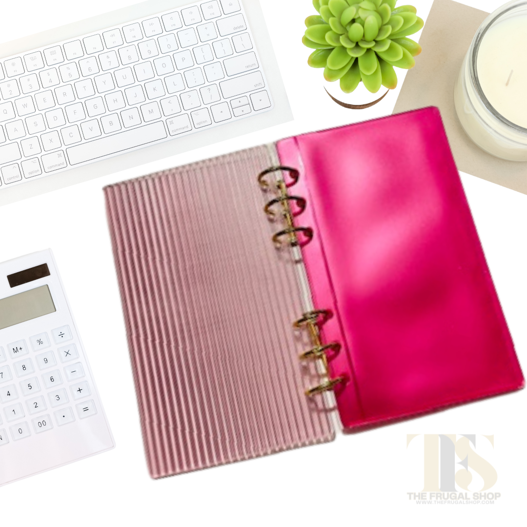 Acrylic Fluted Cash Envelope System with Printable Savings Challenge Bundle