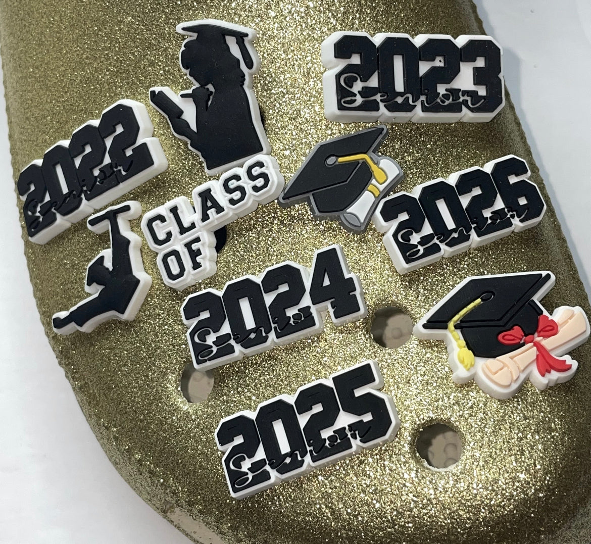 Class of 2024 2025 2026 Graduation Shoe Charms
