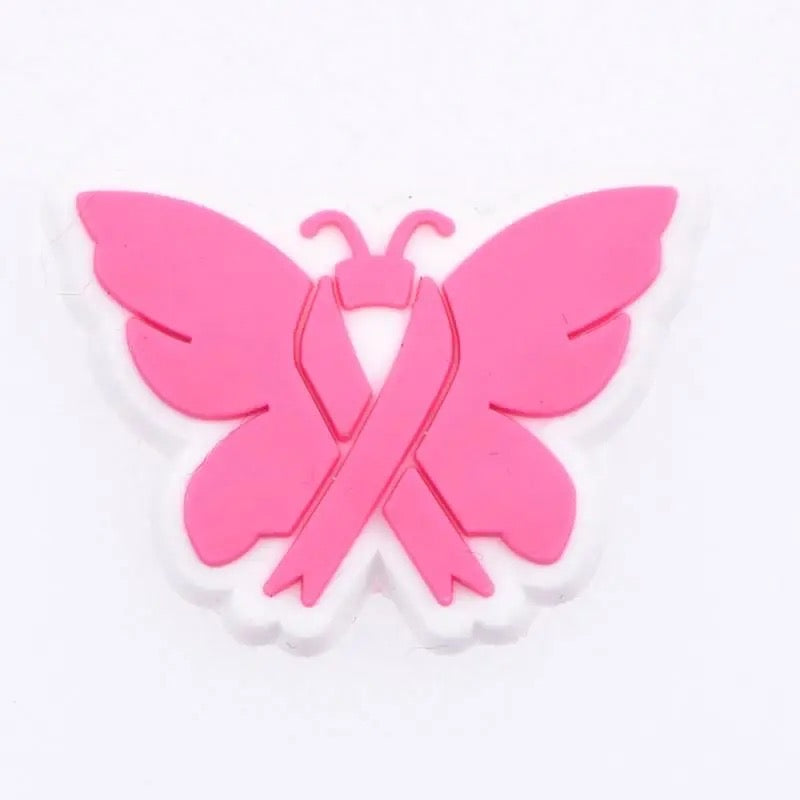 Butterfly Awareness Ribbon Shoe Charm