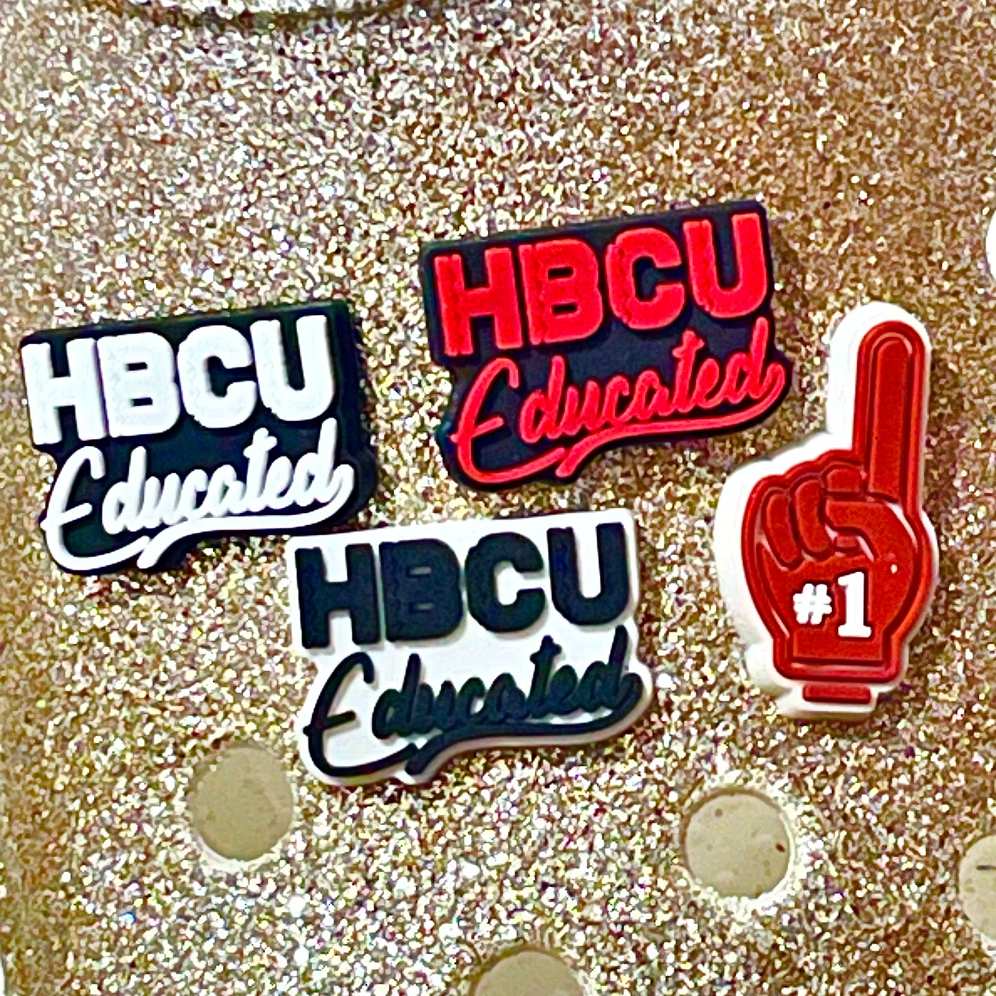 HBCU Educated Shoe Charms (Multiple Colors)