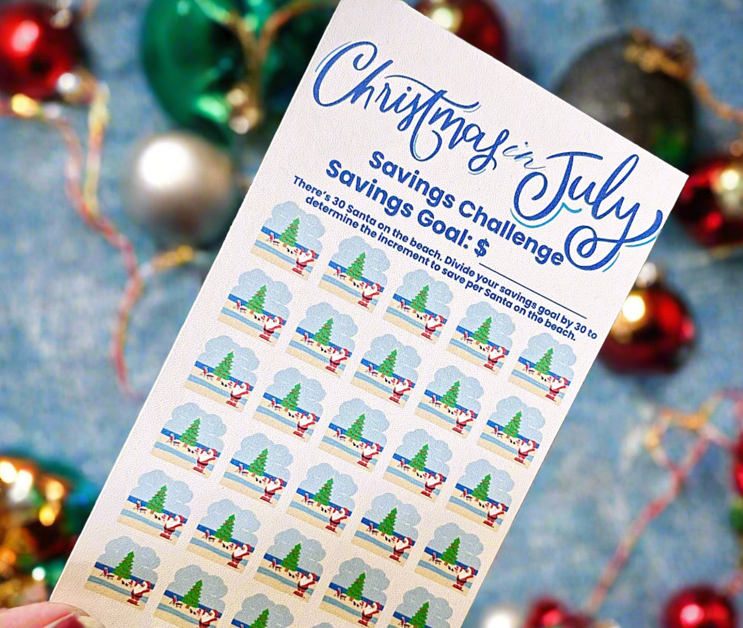 15 Christmas Savings Challenge Printables for Cash Envelopes