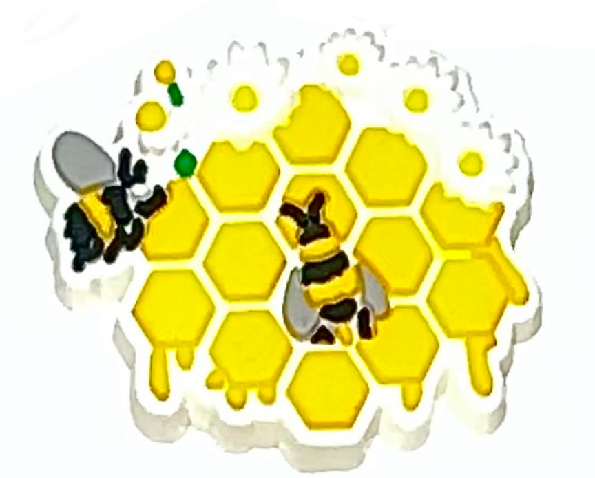 Bee & Honey Shoe Charms