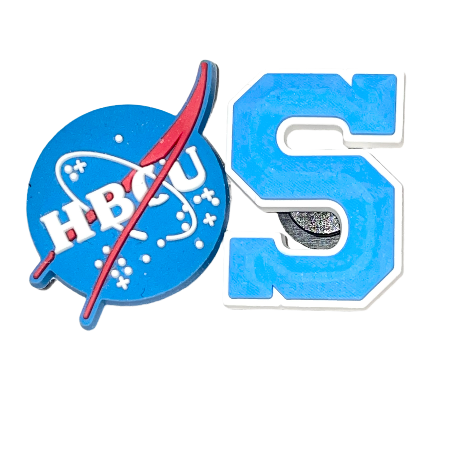 HBCU Large Blue S Spelman Shoe Charm
