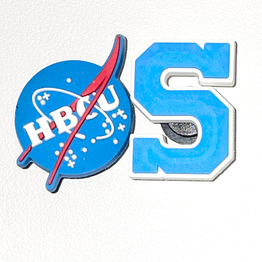 HBCU Large Blue S Spelman Shoe Charm