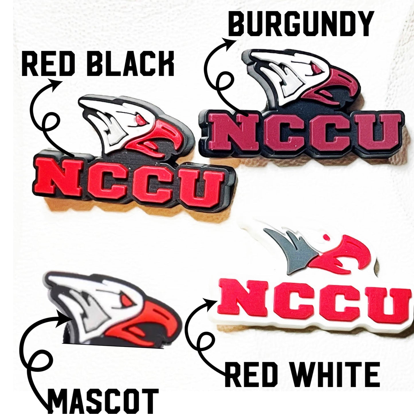 HBCU Shoe Charm- Bethune Cookman, Central State, Claflin, Clark Atlanta, Langston, Maryland Eastern Shore, NC Central, Tuskegee, Winston Salem