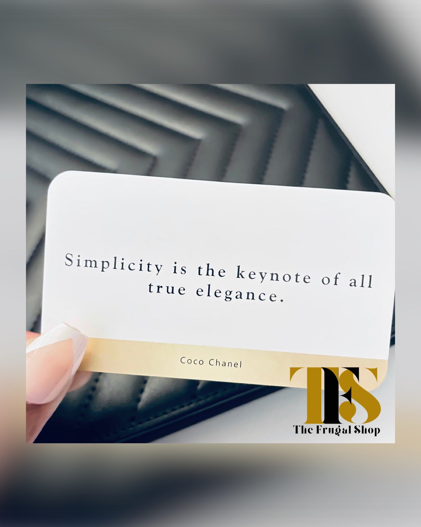 Simplicity Elegance Planner Card
