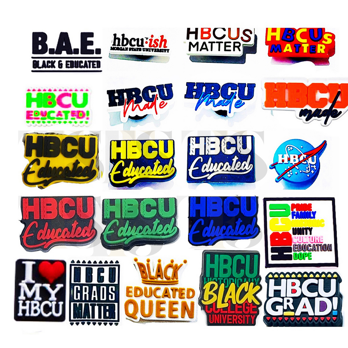 HBCU Educated, Made, Matters Shoe Charm