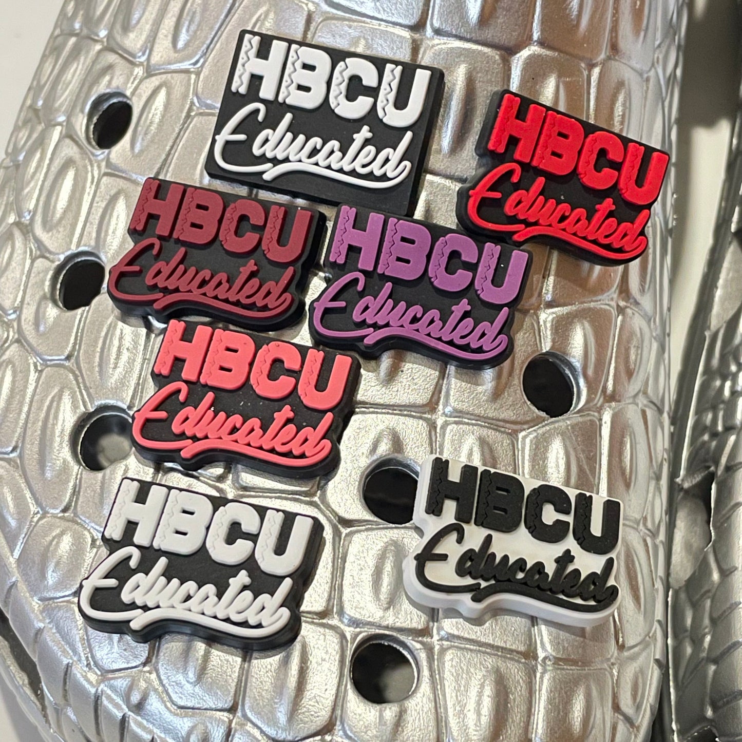 HBCU Educated Shoe Charms (Multiple Colors)