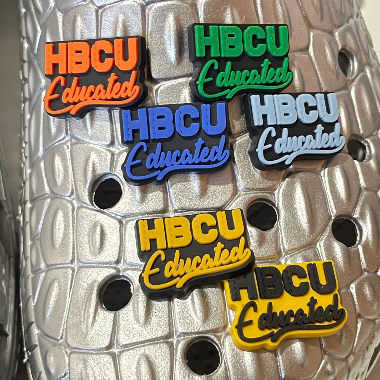 HBCU Educated Shoe Charms (Multiple Colors)
