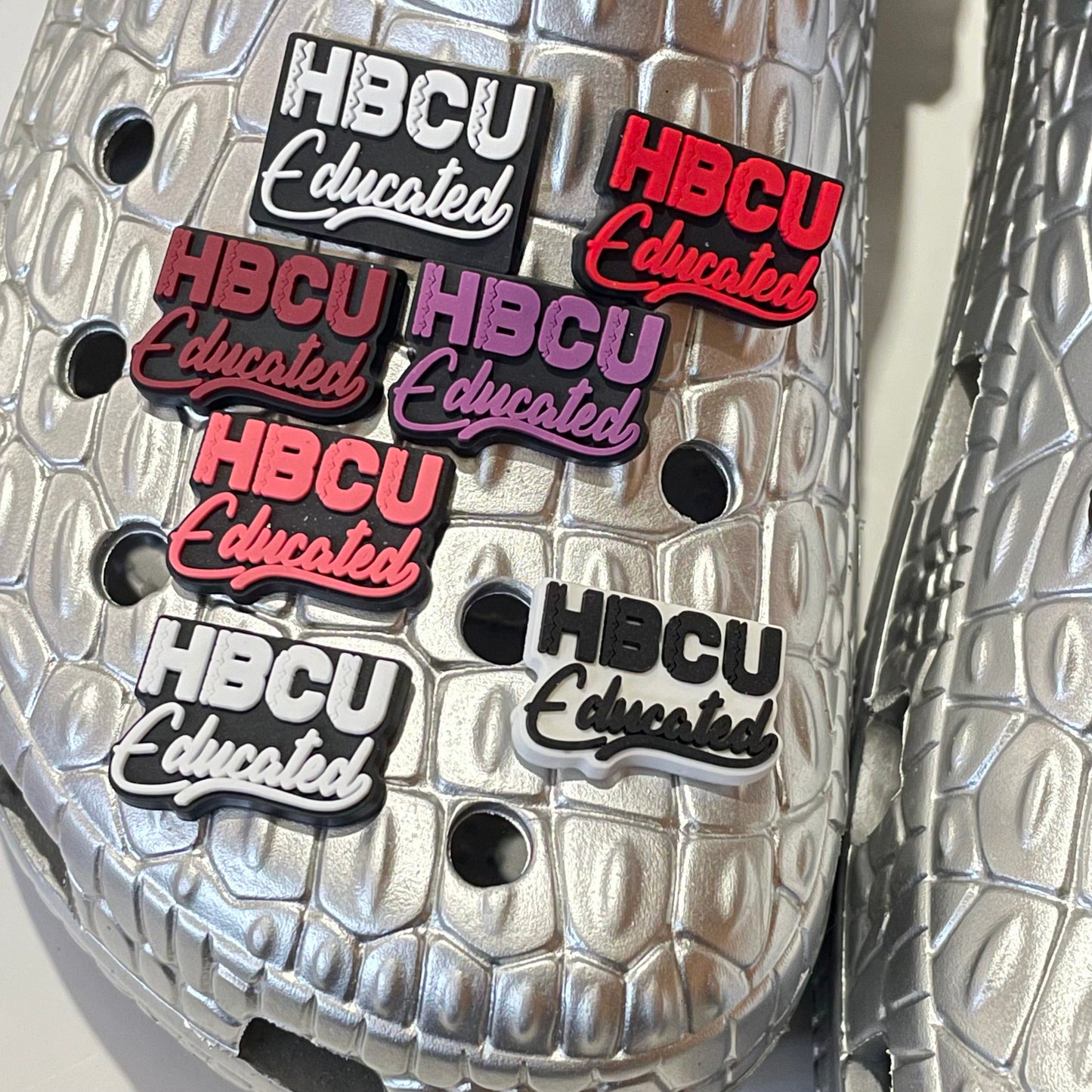 HBCU Educated Shoe Charms (Multiple Colors)