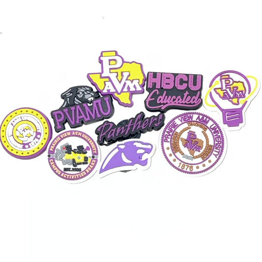 HBCU Shoe Charms - Prairie View A&M University PVAMU