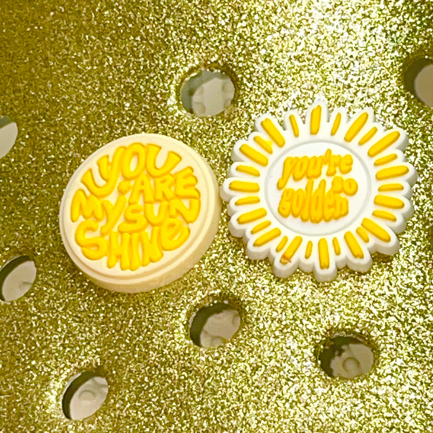 You Are My Sunshine Golden Shoe Charm