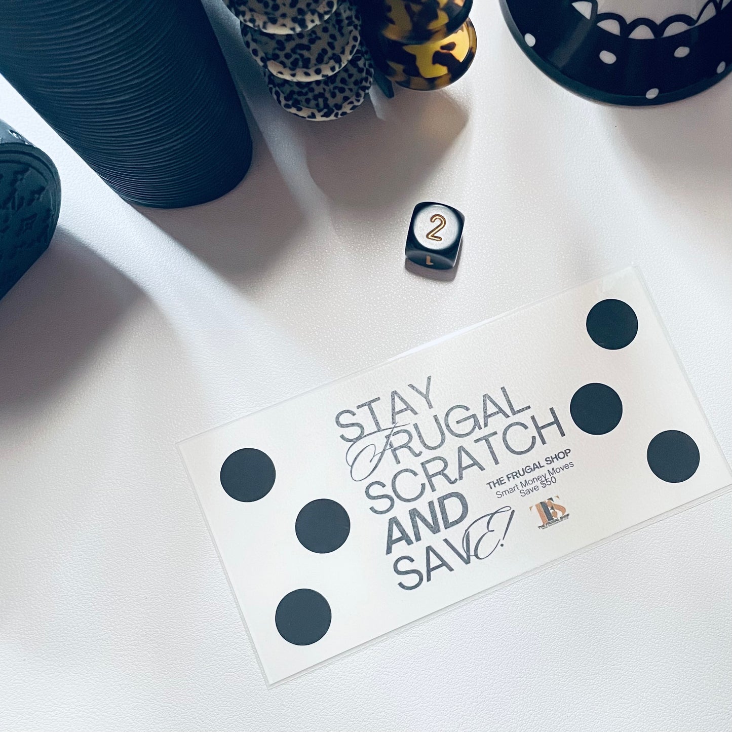 Smart Money Moves Scratch-Off Savings Scratch & Save Challenge – Minimalist Cash Envelope System it’s – Laminated, Reusable, Fits Ring & Discbound Cash Envelope Systems