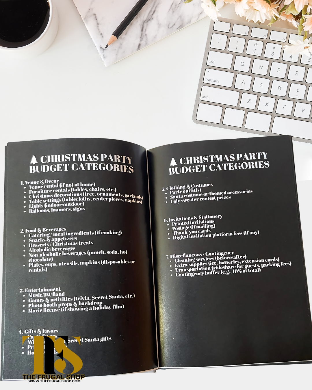 Christmas Party Budget Planner | Holiday Event Organizer | Gift & Expense Tracker + Savings Challenges