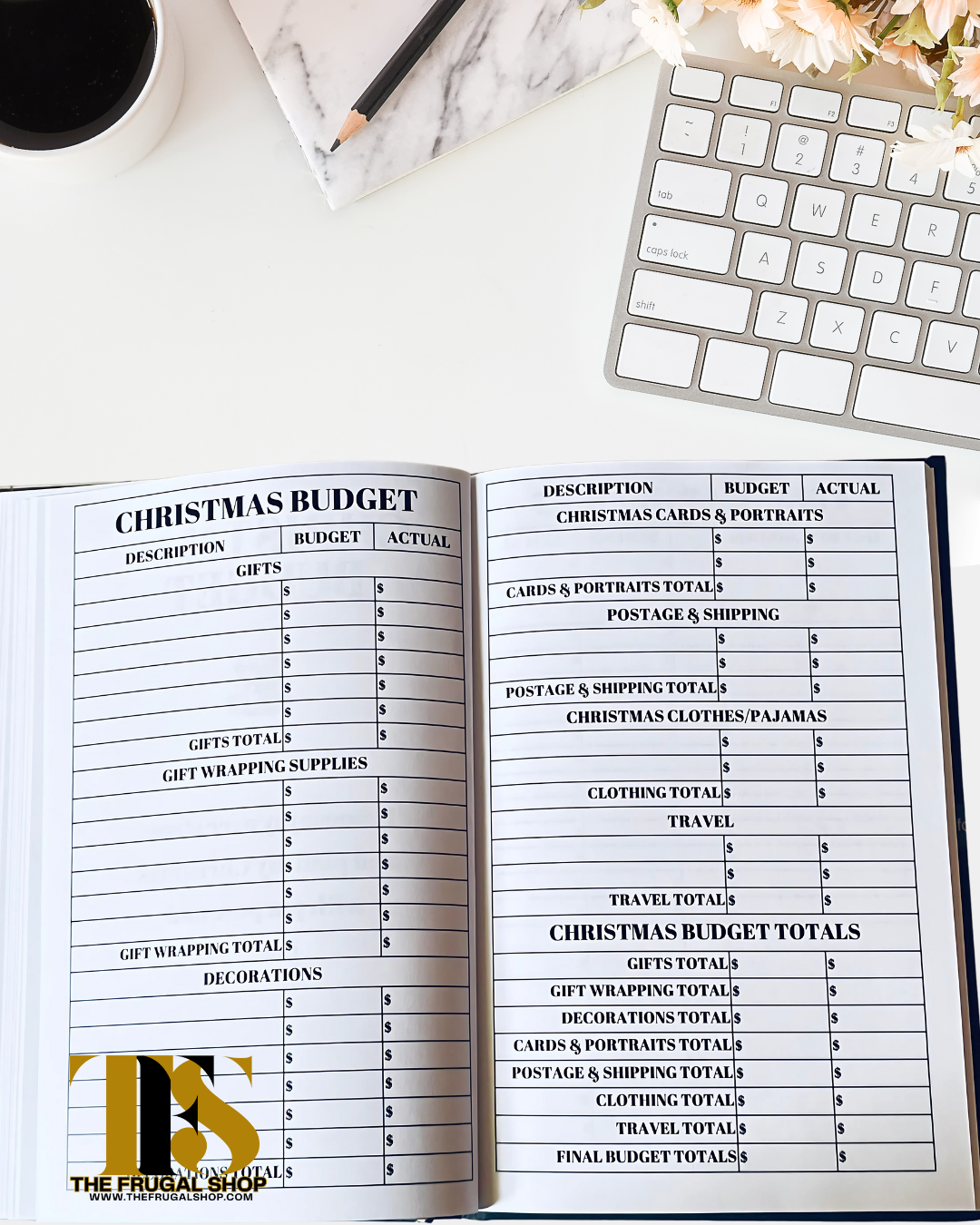 Christmas Party Budget Planner | Holiday Event Organizer | Gift & Expense Tracker + Savings Challenges