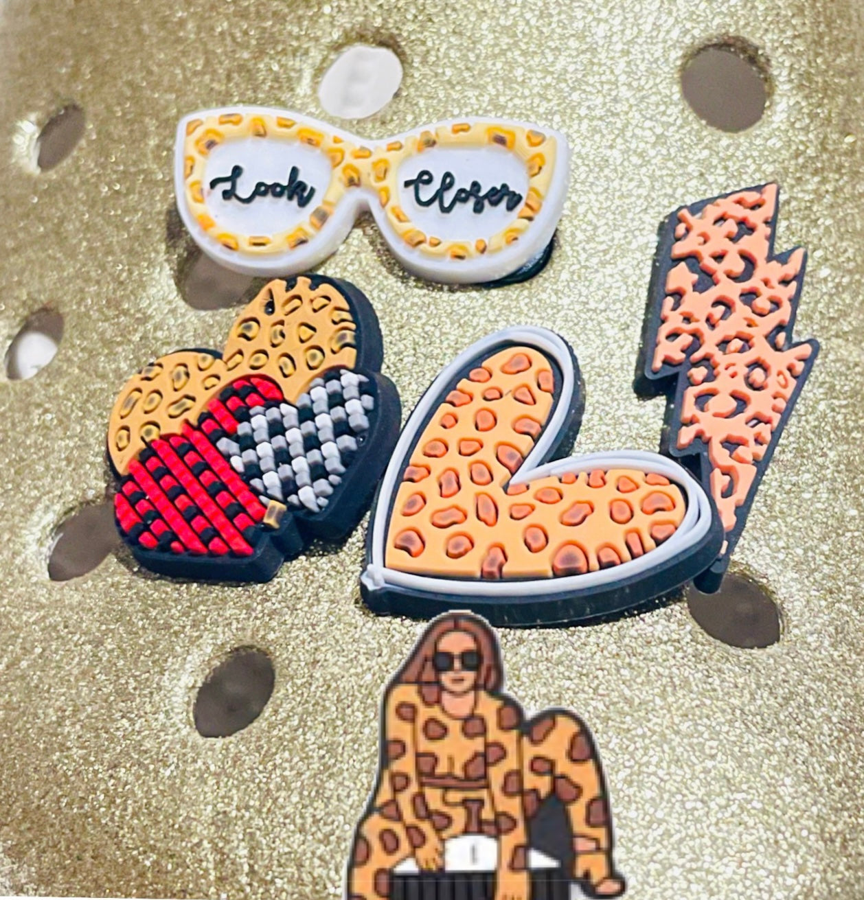 Hearts Shoe Charm