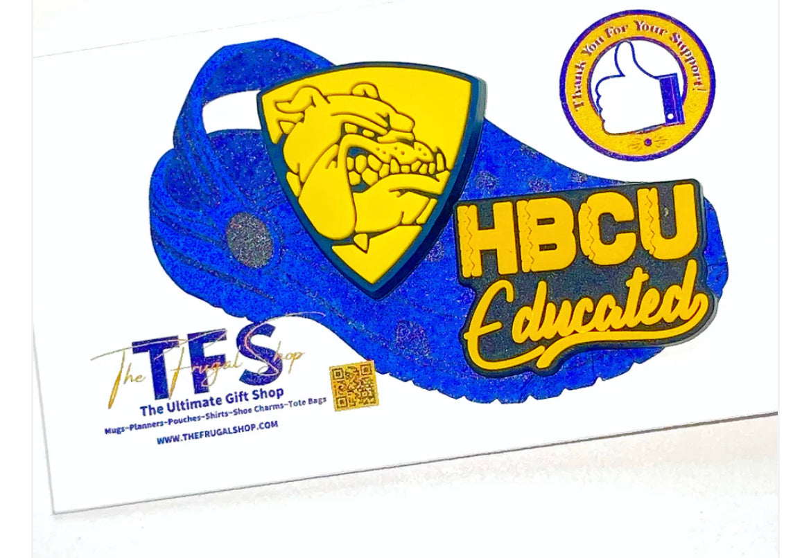 HBCU Dog Mascot Shoe Charms
