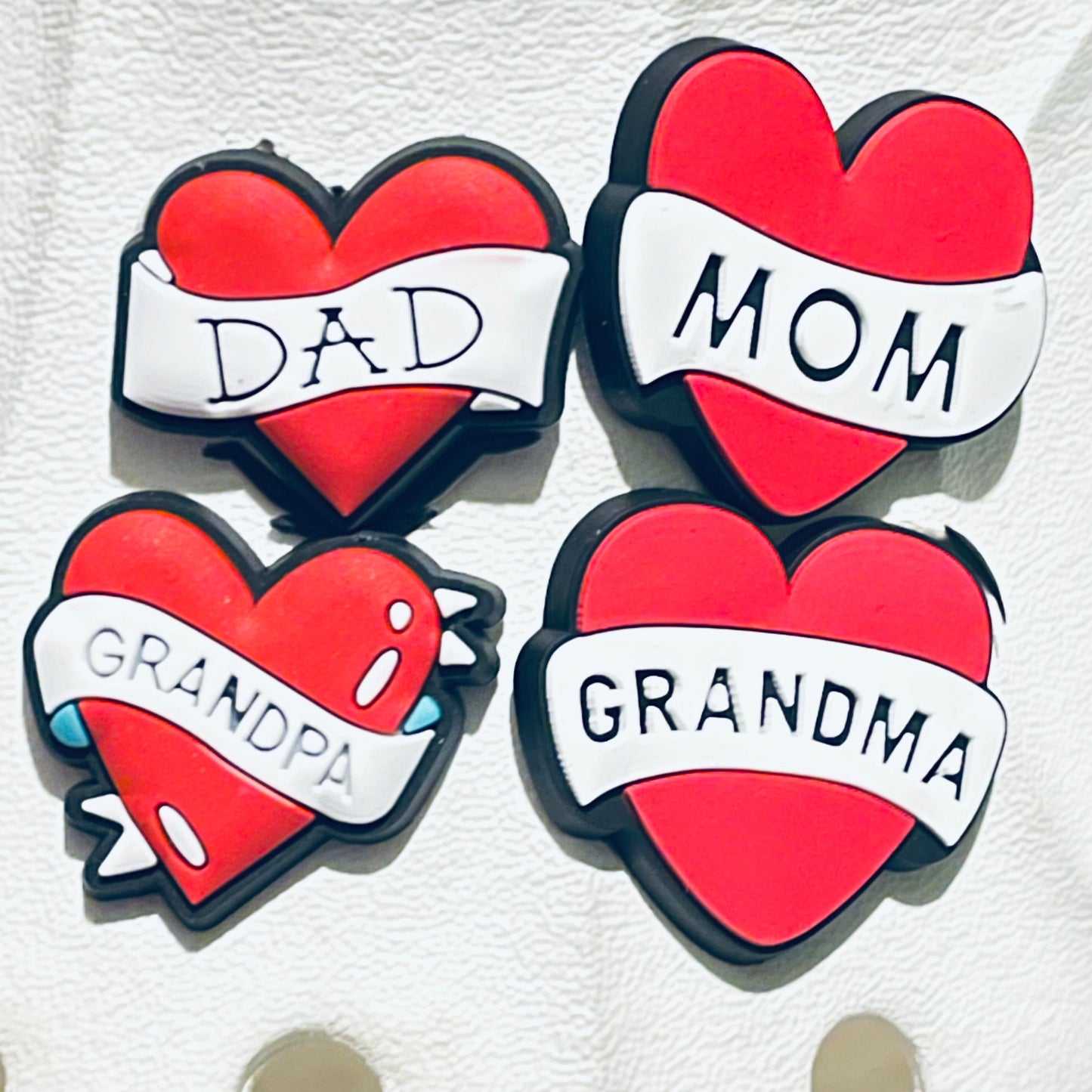 Father Dad Black King Shoe Charm