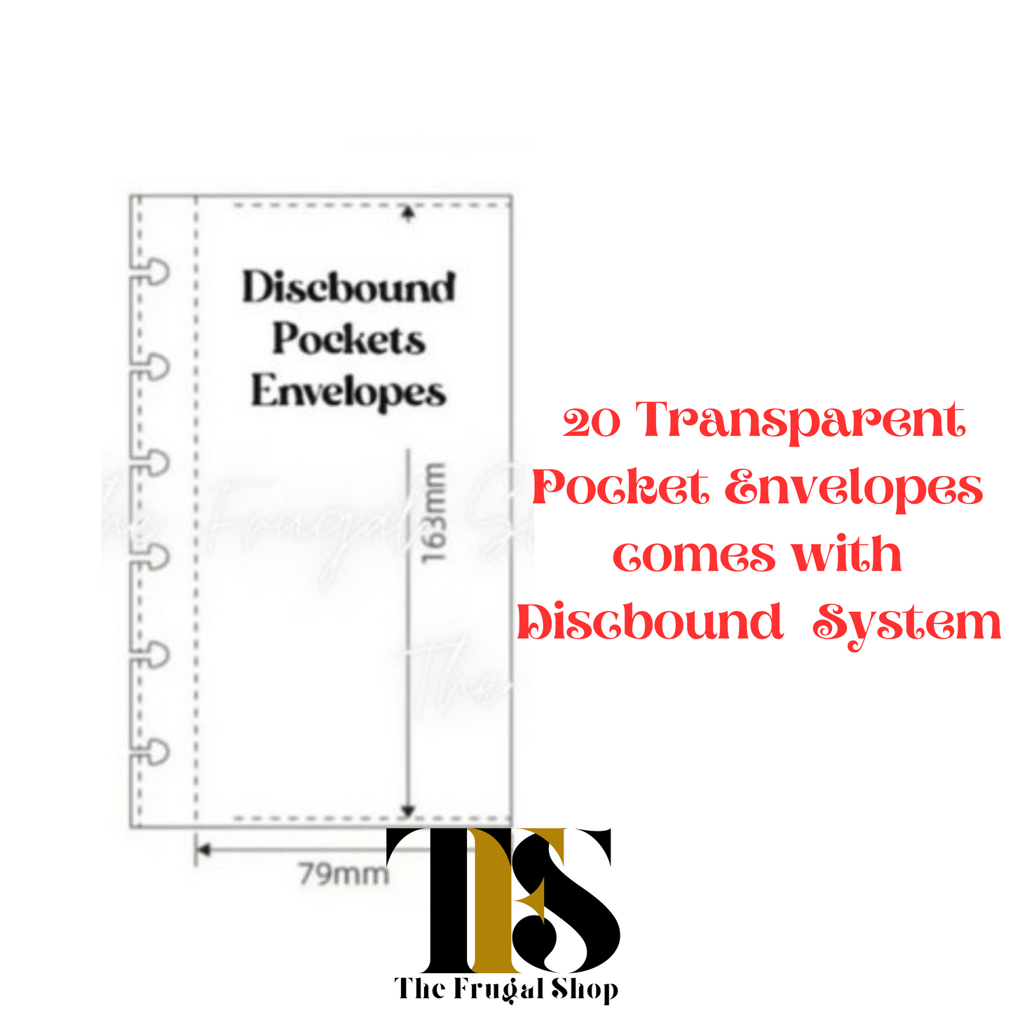 Discbound Transparent Pockets for our Discbound Systems (Black Smooth Cover & Croco Textured Style)