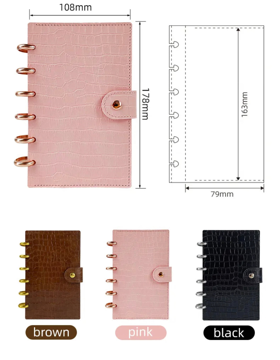 Discbound Organizer(20 Transparent Pockets)