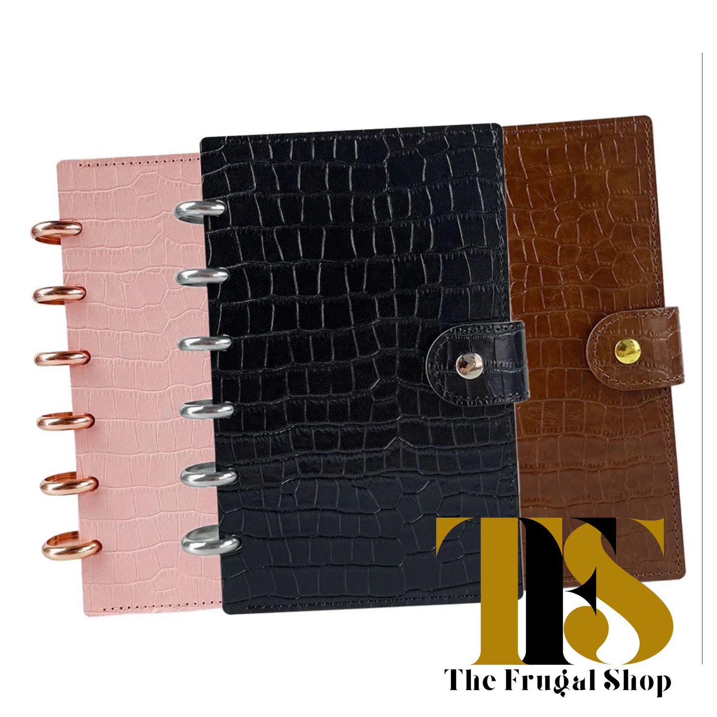 Discbound Transparent Pockets for our Discbound Systems (Black Smooth Cover & Croco Textured Style)