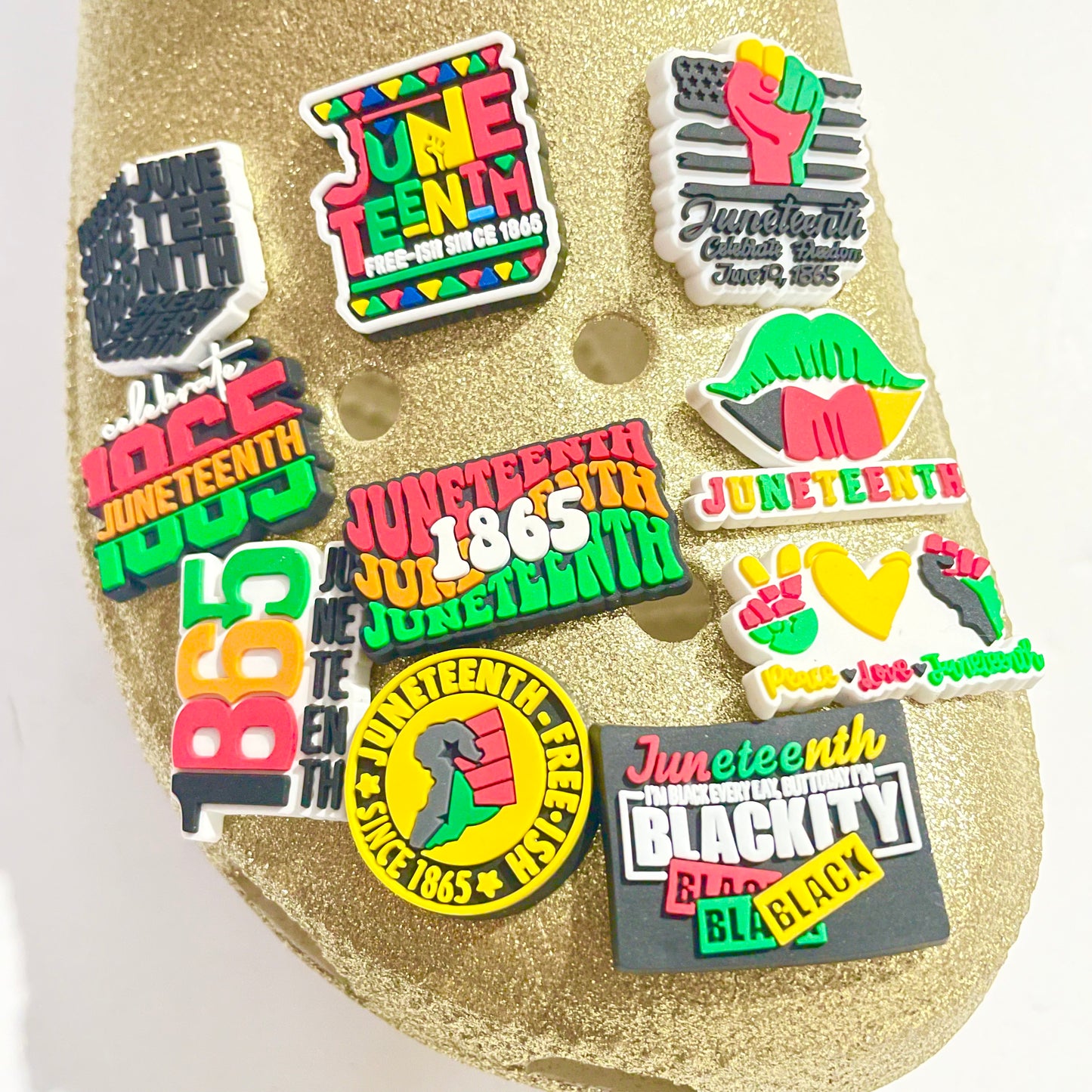 Juneteenth Shoe Charms