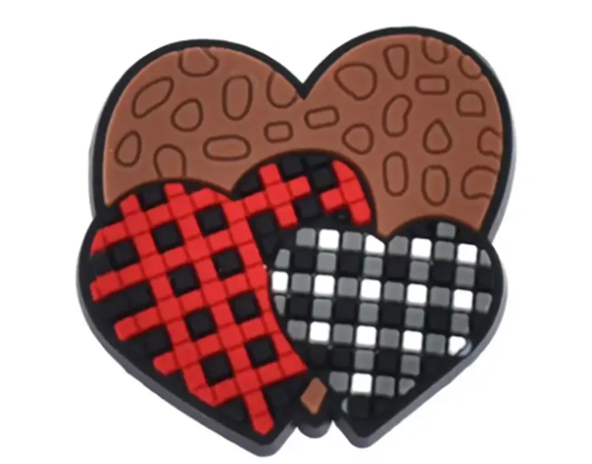 Hearts Shoe Charm